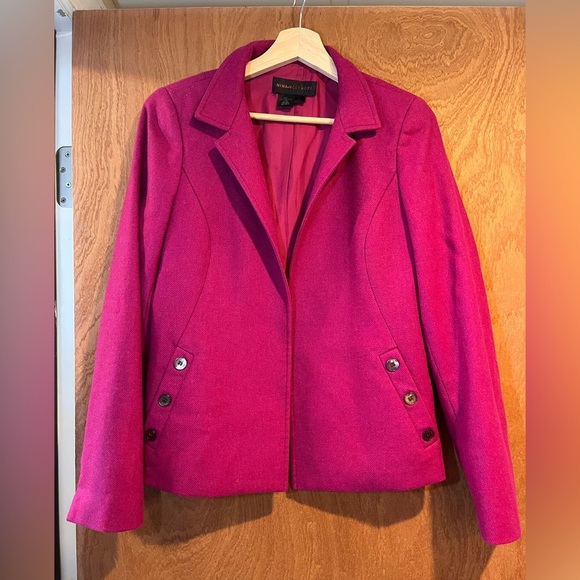 Nina McLemore Wool Blazer Silk Lined - Picture 1 of 5